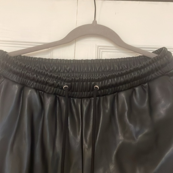 BAGATELLE COLLECTION Black Faux Leather High Waist. Size Medium. Used once - Picture 7 of 9